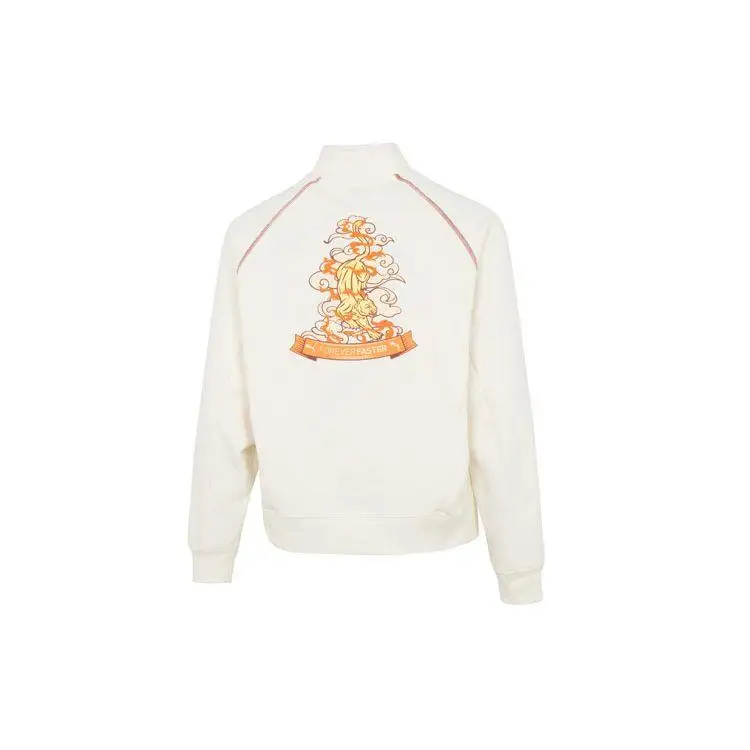 Женские топы-толстовки с длинным рукавом и воротником-стойкой на молнии вышивкой