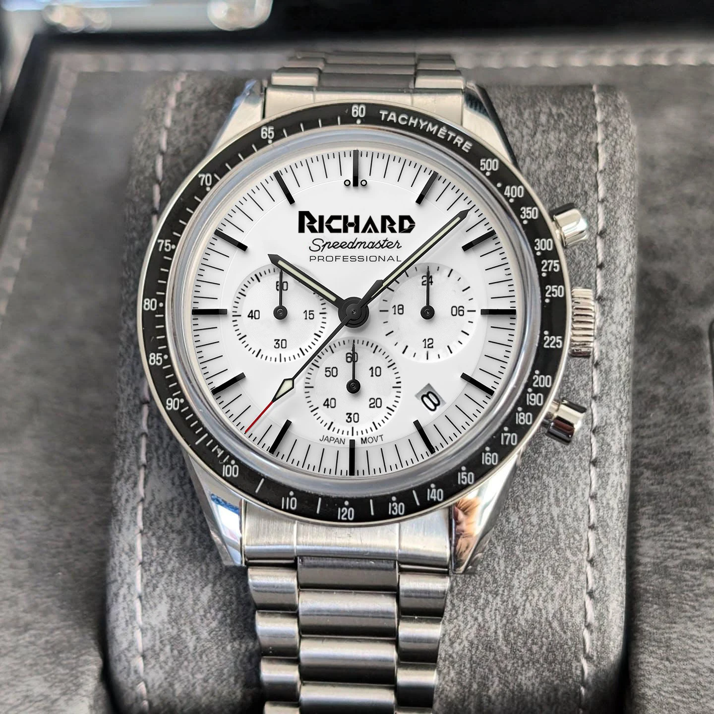 Новые профессиональные часы Richard Moon мужские Seiko кварцевые спортивные скоростные