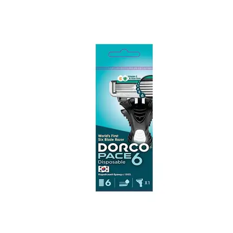 Dorco Станок для бритья мужской Pace 6 Disposable одноразовый SXA100