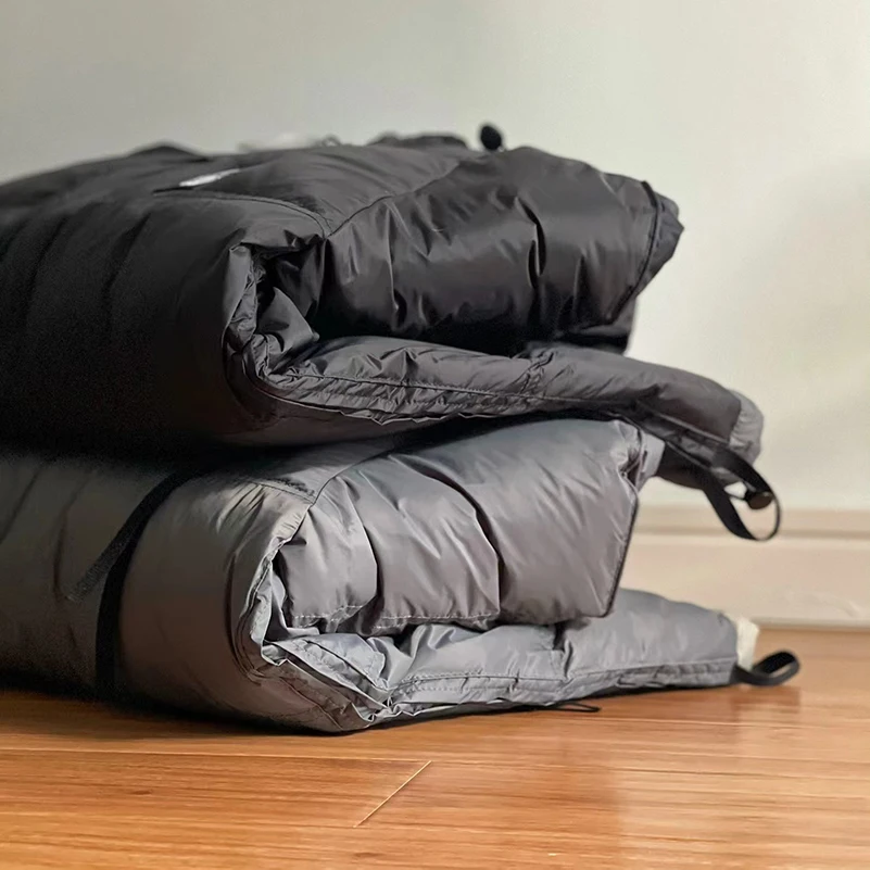 2022 Autumn Winter Warm Stone Hooded Down Jacket For Men Windproof Casual Pockets Zipper Cotton Coats Doudoune Homme Black Gray