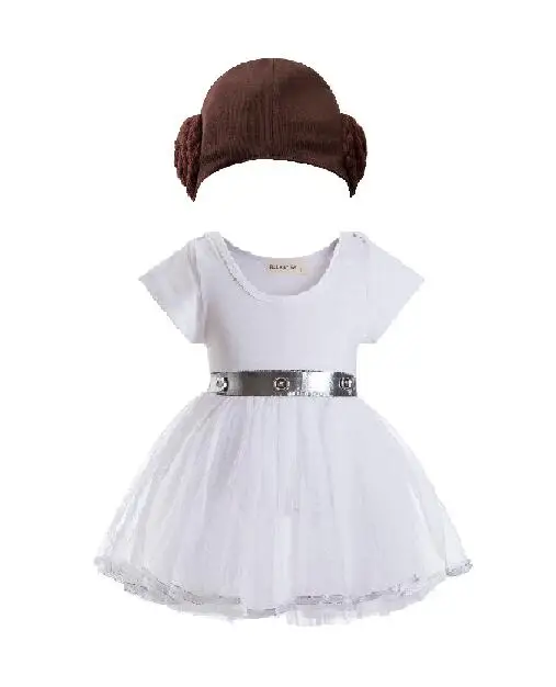 Rey baby romper rey costume rey baby dress leia r2d2 darth vador bb8 costume baby dress baby leia costume bb-8 princess leia hat