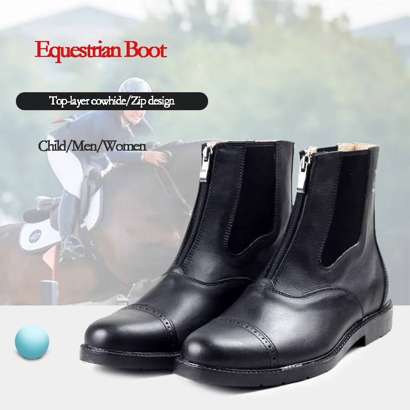 Equestrian Boots Children's Men and Women Breathable Riding Boots Non-slip Professional Knight Boots Boots Horse Harness Equipme