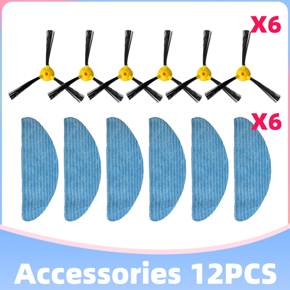 Spare Part For Haier TAB-QT330B Robot Vacuum Cleaner Hepa Filter Side Spin Brush Mop Cloths Rag Replacement Accessory