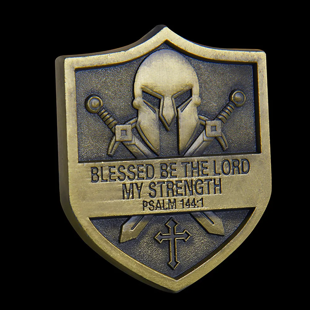 Luxy Lei of God Eph 6:13-17 Challenge Coins Shield the Knights Templar Christ Soldiers Crusader Коллекция монет