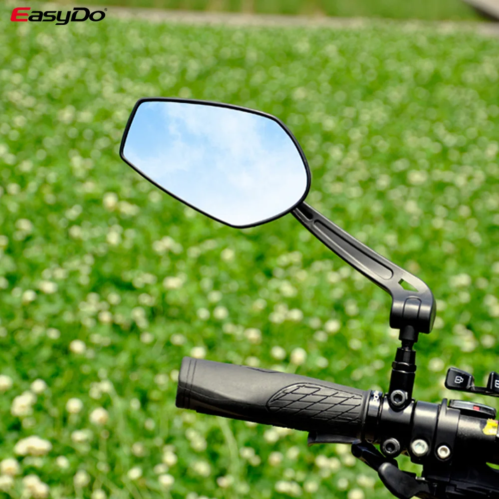 EasyDo אופניים כידון רפלקטור מראה אחורית אופני הרים חשמליים אופני קטנוע HD רחב-טווח מתכוונן זוויות מראה