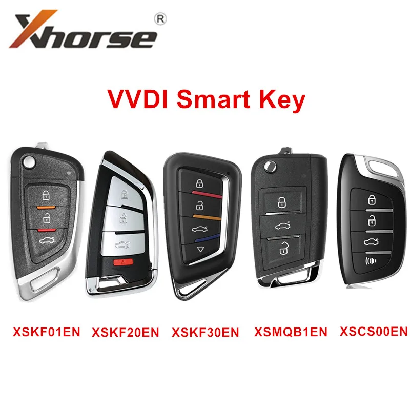 Xhorse XSKF01EN XSMQB1EN XSCS00EN XSKF20EN XSKF30EN VVDI Universal Remotes Smart Key with Proximity Function for KEY TOOL |