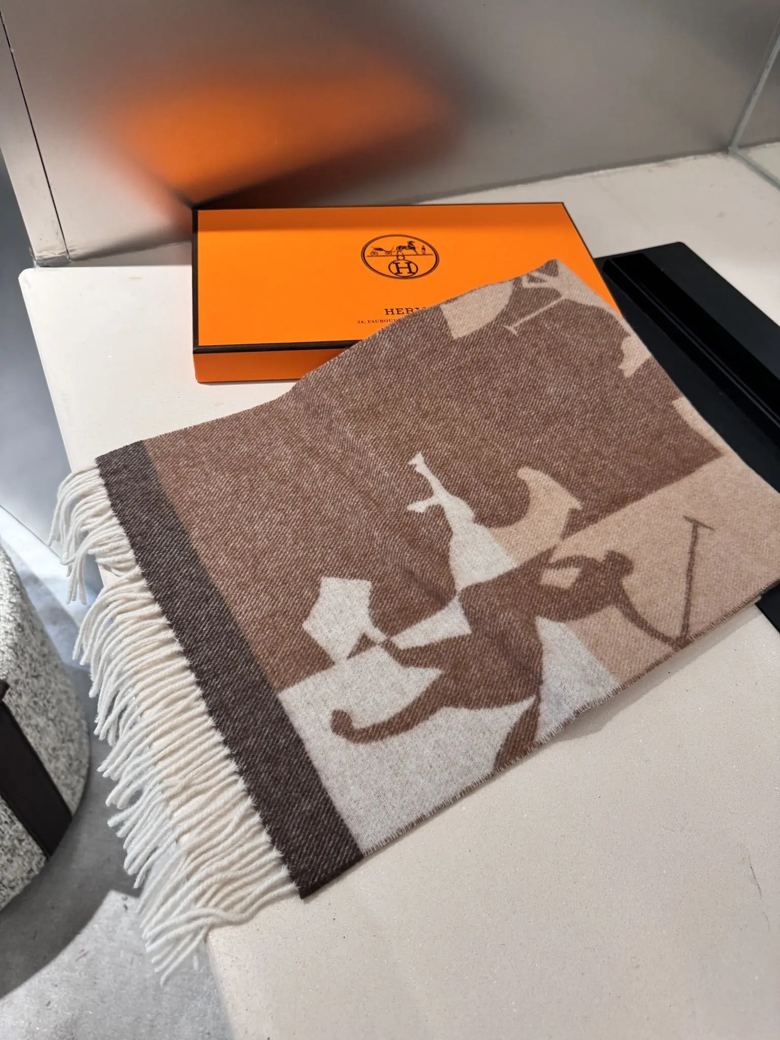 копия 1: 1 Мягкий Легкий С Рисунком Водной Волны В Стиле Hermes Простой Мужской И