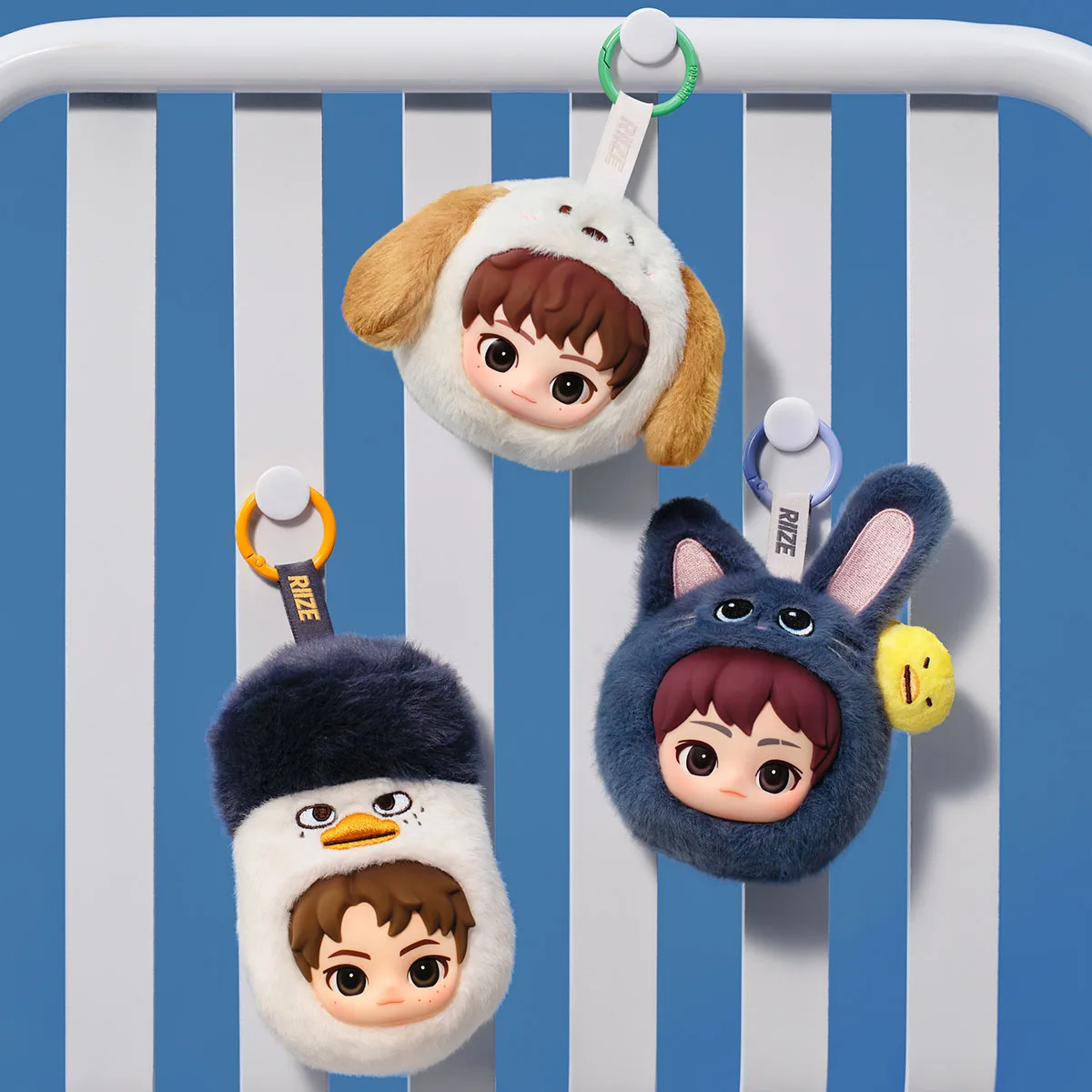 Фото 【Великобритания】POP MART RIIZE Fluffy Club Series Мини-брелок-мешочек 1 шт./6 шт. POPMART Милый коллекционный подарок №5