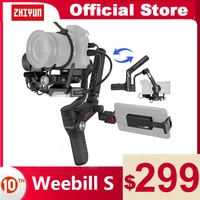 zhiyun official weebill s 3 axis gimbal handheld stabilizer image transmission for canon sony etc mirrorless camera oled display