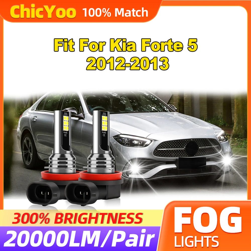 20000LM CSP Chips Светодиодные противотуманные фары 60 Вт Plug And Play Противотуманные 12 В 6000 К
