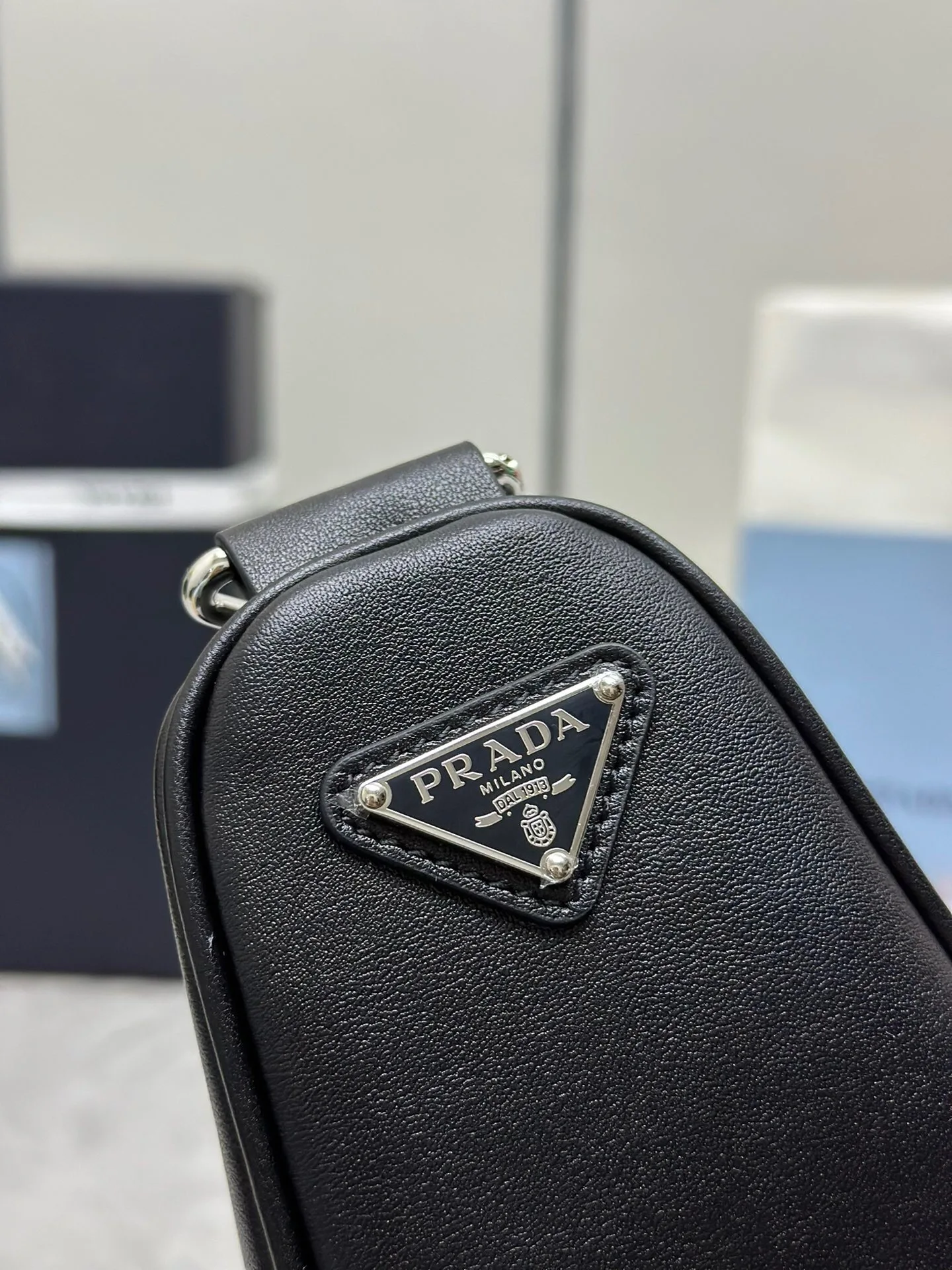 Женская Маленькая Сумка Кроссбоди Из Коровьей Кожи В Стиле Prada