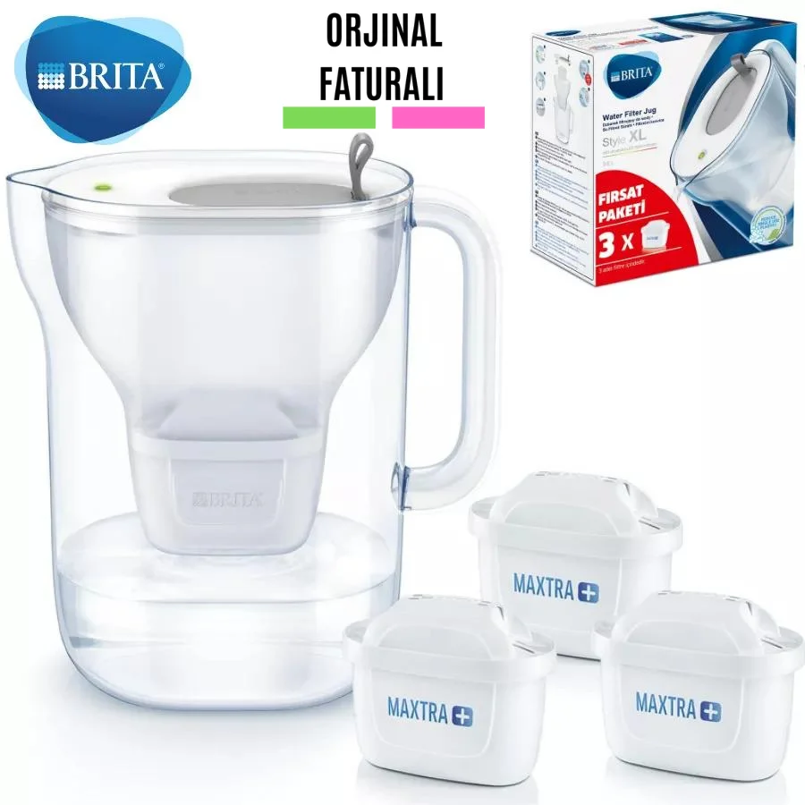 Кувшин для фильтра воды BRITA Style XL 150 л включает в себя 3 x MAXTRA + картриджи фильтров