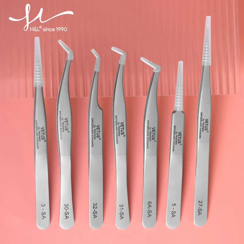 

Lashlady Tweezers 1PCS Precision Tweezers SA Series Head Poctective Cover High Quality Suitable For Carry