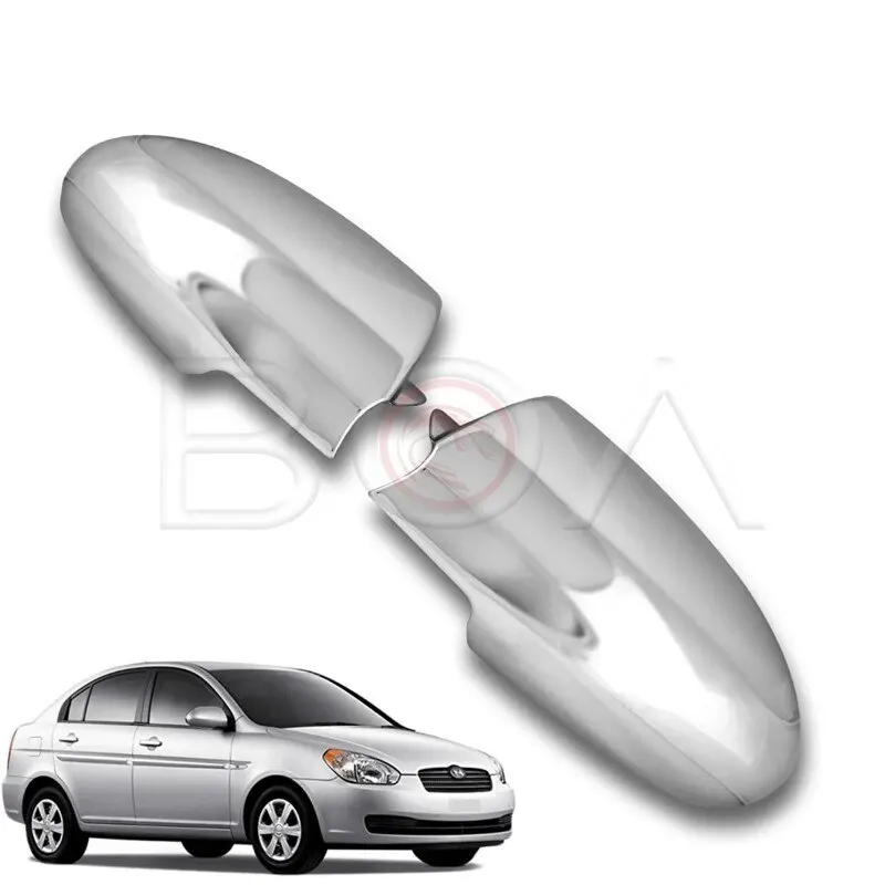 

Чехол для зеркала Hyundai Era 2005-2011, хромированный чехол из АБС-пластика и нержавеющей стали, хромированный, высококачественный, полностью совместимый, прочный Чехол заднего вида