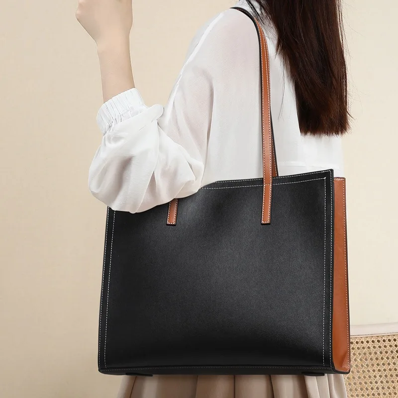

Paparazzi Korean style hand bags for women ladies Genuine Leather High Capacity Totebags high qualities 2022 new trend shop bag