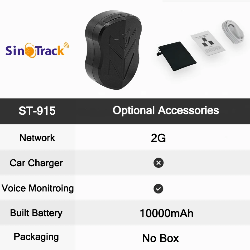 

4G GPS-трекер ST-915 Магнит локатора автомобиля с длительным режимом ожидания Положение в реальном времени Бесплатное онлайн-устройство для отслеживания через приложение