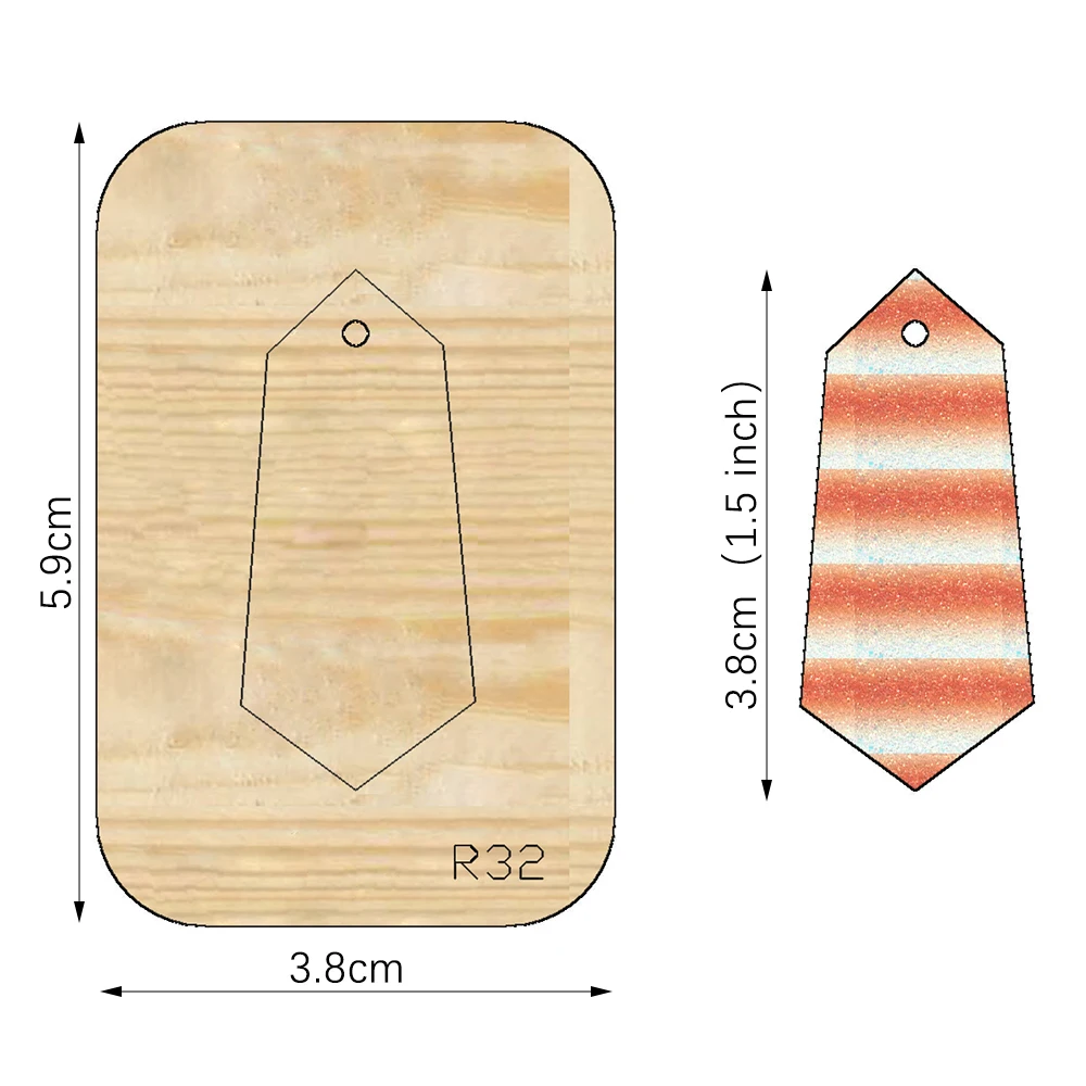 

Деревянные Пресс-формы для сережек, скрапбукинга, декора для дома, «сделай сам», подходит для рынка, универсальная режущая машина/R32