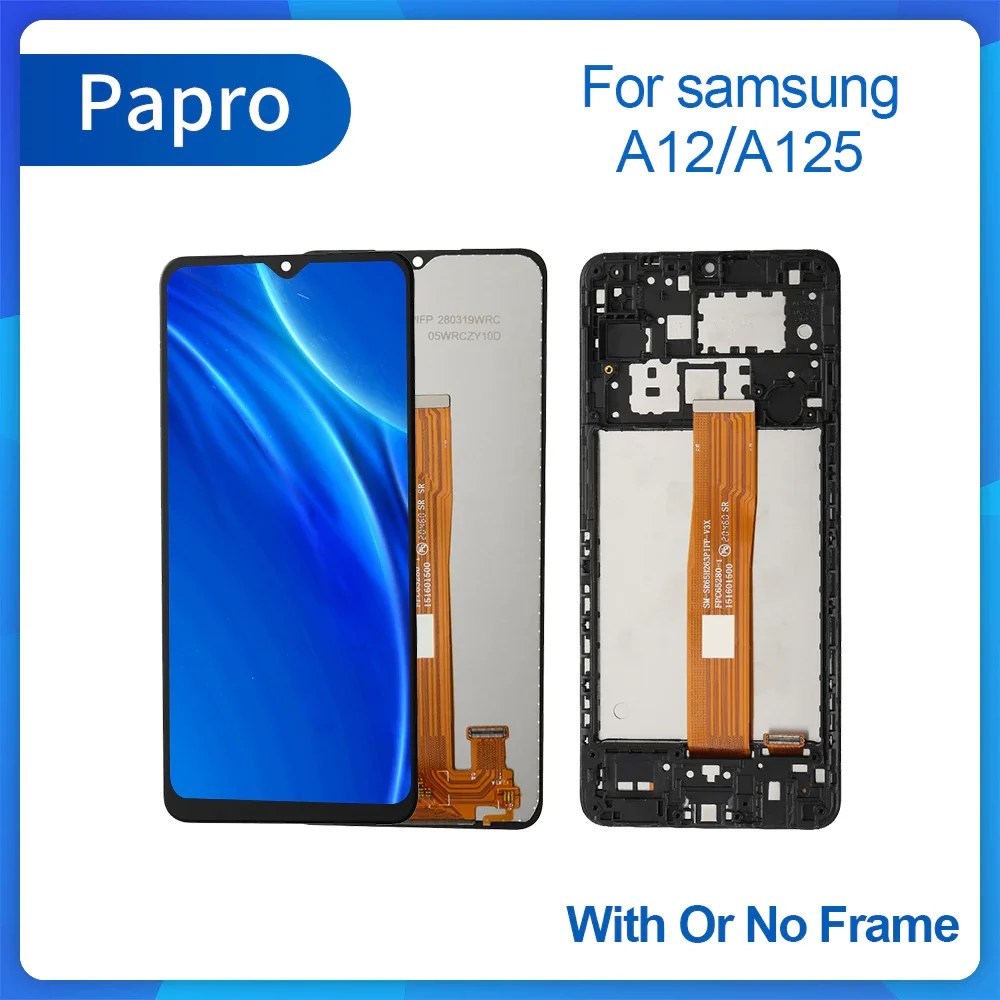 

Grade For Samsung Galaxy A12 LCD A125F SM-A125F A125 Display Touch Screen Digitizer Incell For Samsung A12 Screen Replacement