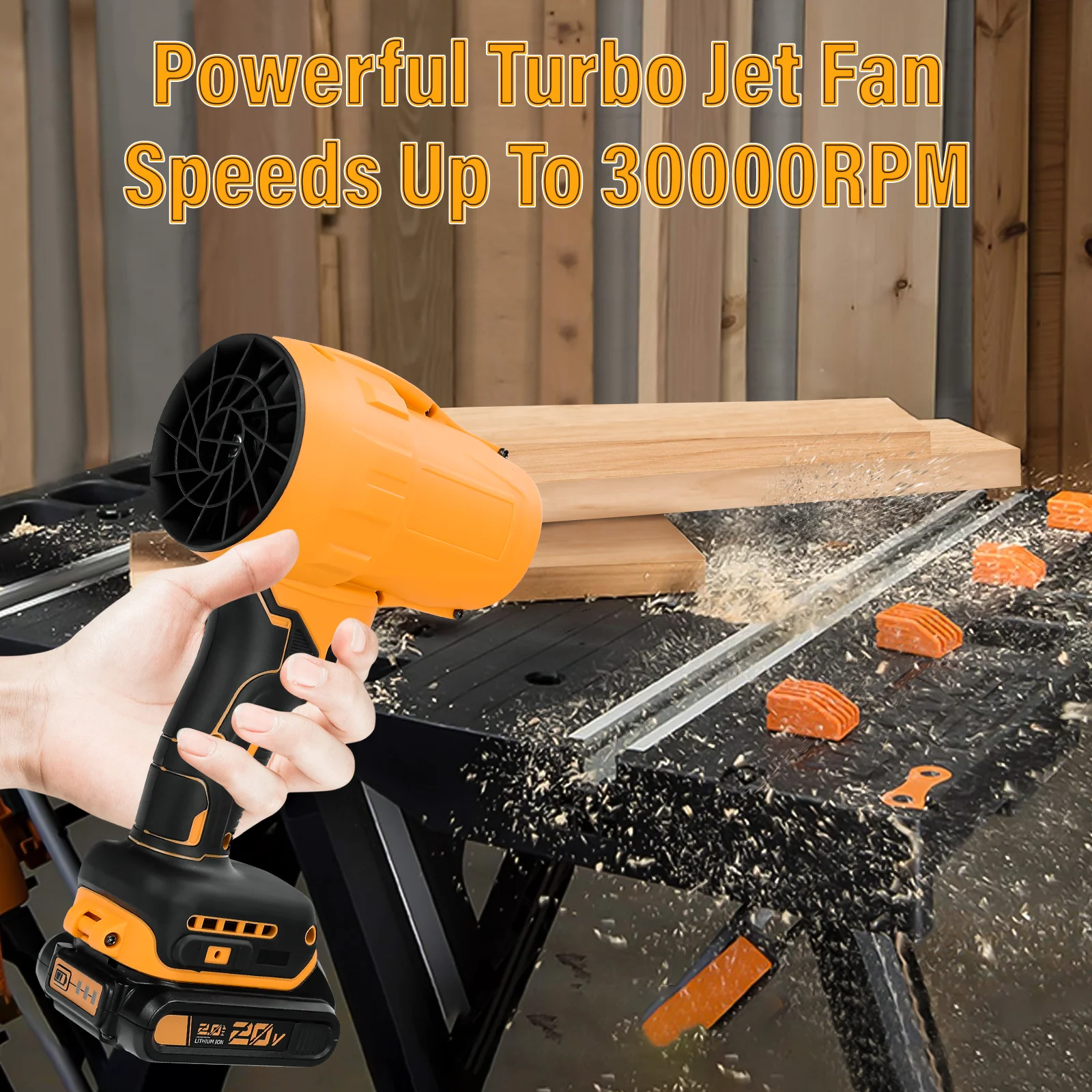 Бесщеточный турбореактивный вентилятор 30000 об/мин аккумуляторный