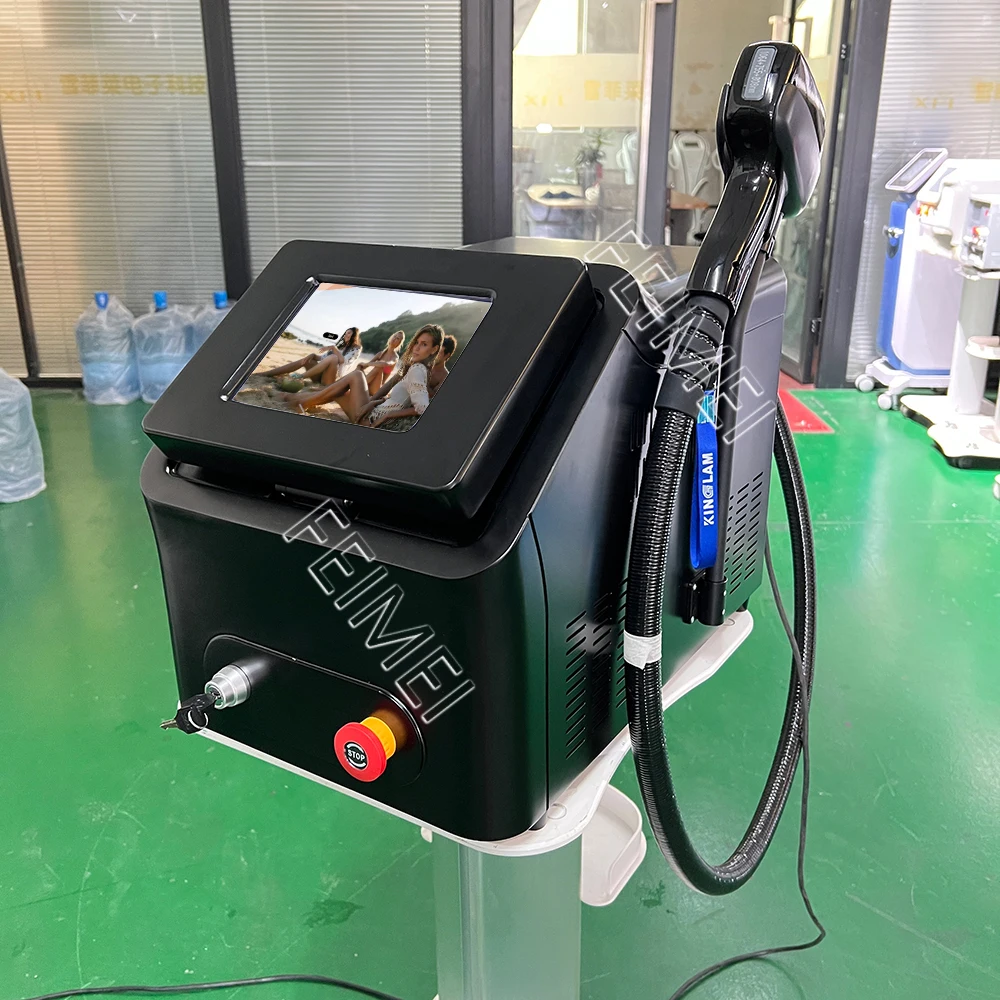 808nm Diode Laser Hair Removal Machine 2000w Depilation Equipment Three Wavelengths Ice Titanium Device Professional  For Salon