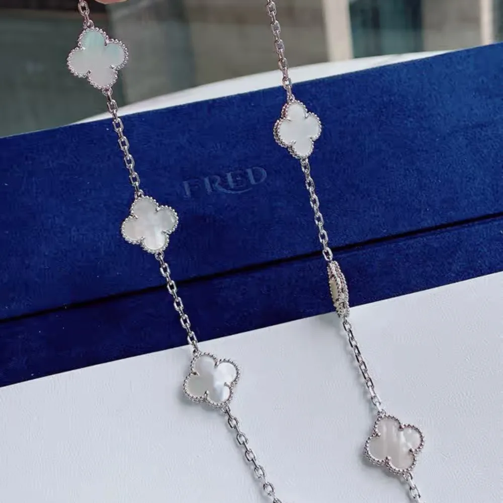 В Стиле модного изысканного женского ожерелья VAN CLEEF&ARPELS, ювелирные изделия в форме клевера, винтажное ожерелье Alhumbra, Подарочная копия 1v1
