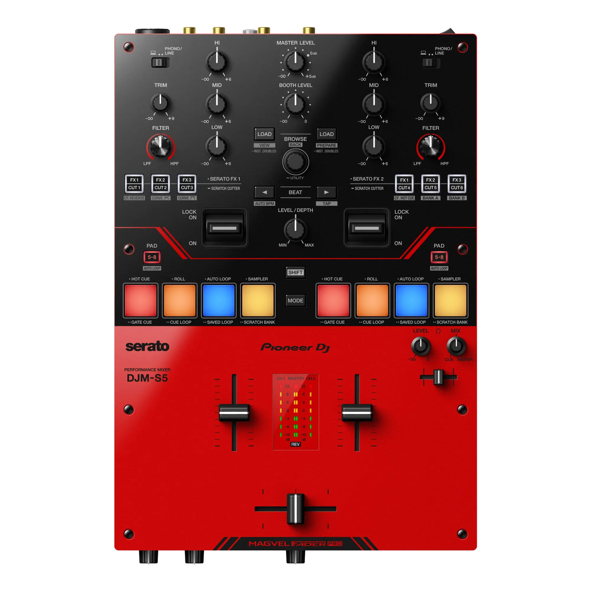 

100% OFFICIAL Pioneer DJ DJM-S5 2-channel Mixer for Serato DJ