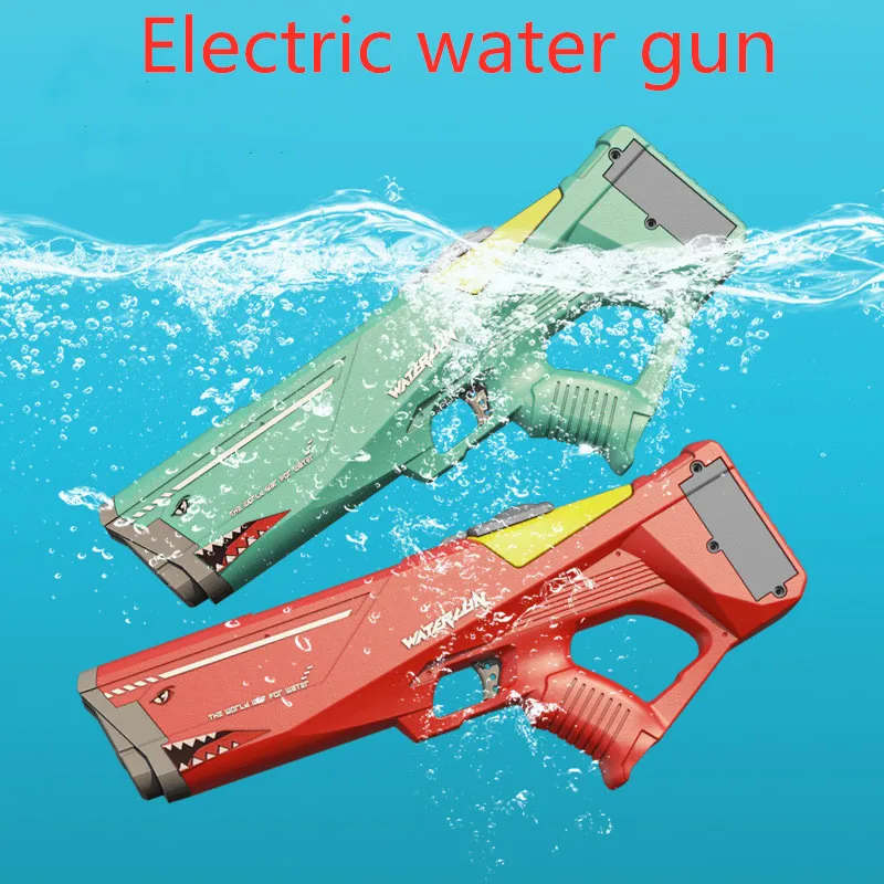 

Hot Summer Electric Water Gun Children Outdoor Beach Games Pool Summer Toys Rechargeable Large Capacity Water Gun Toy For Kids