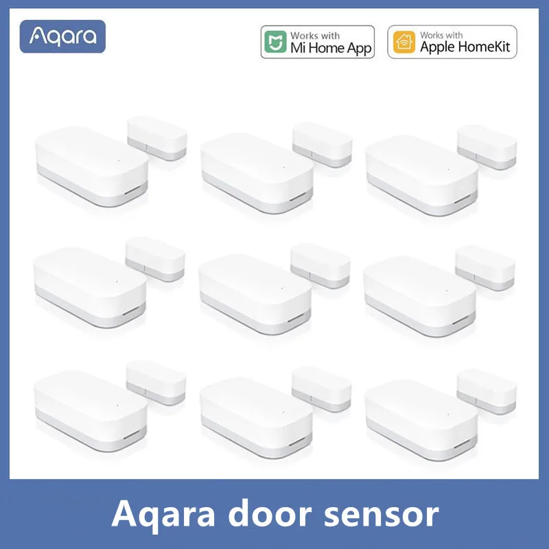 

Беспроводной дверной датчик Aqara Zigbee, умный мини-датчик открытия окон и дверей, удаленное оповещение, работает с приложением Mi Home для Android и IOS