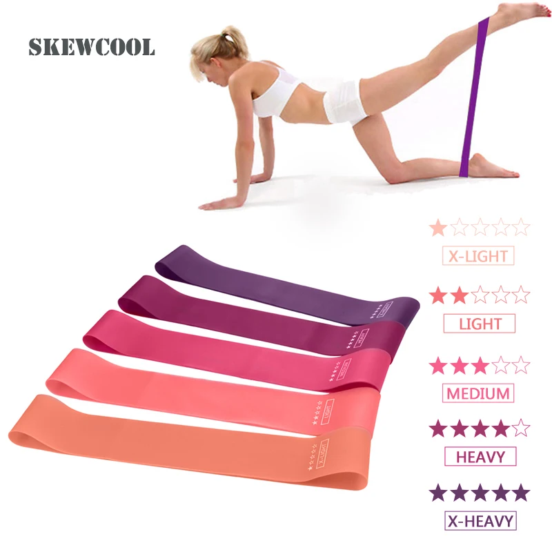 

Yoga Crossfit Resistance Bands 5 Level Rubber Training Sports Pull Rope Pilates Expander Fitness Gum Gym Rubber Band For Fitness