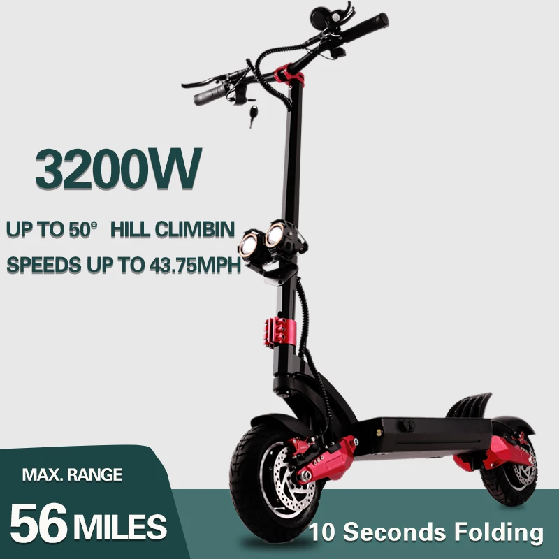 

T08 70km/h high speed 60V folding electric scooter 3200W motor adult electric kick scooter 21A battery