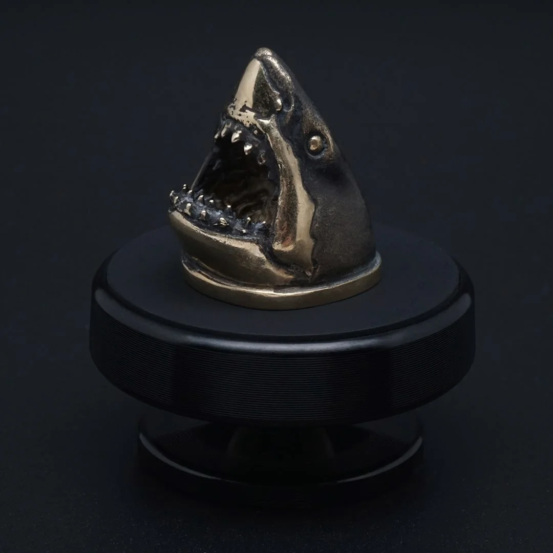 темляк для ножа Акула бронзовая бусина паракорд акула lanyard for knife bronze bead Shark