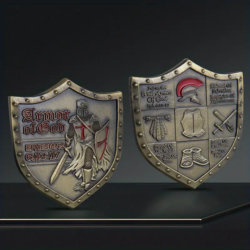 Памятная монета Щит веры Обраня Бога EPH 6:13-17 Collect
