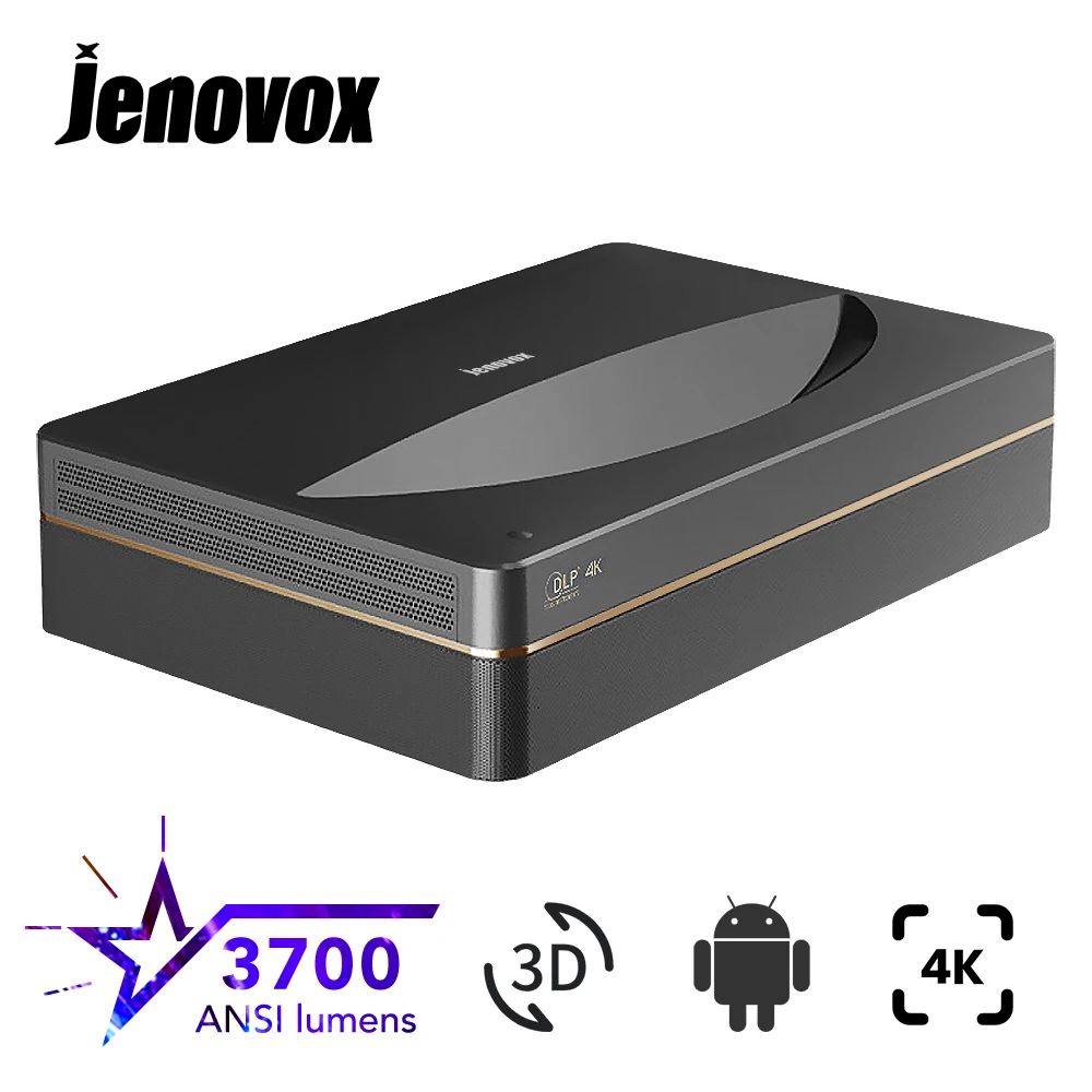 Jenovox Produce by Changhong B7U Pro 3700 ANSI Lumens 4K Laser Projector Home Theater Short Focus 3D Beamer Android Smart TV - Апрельский топ товаров с Али