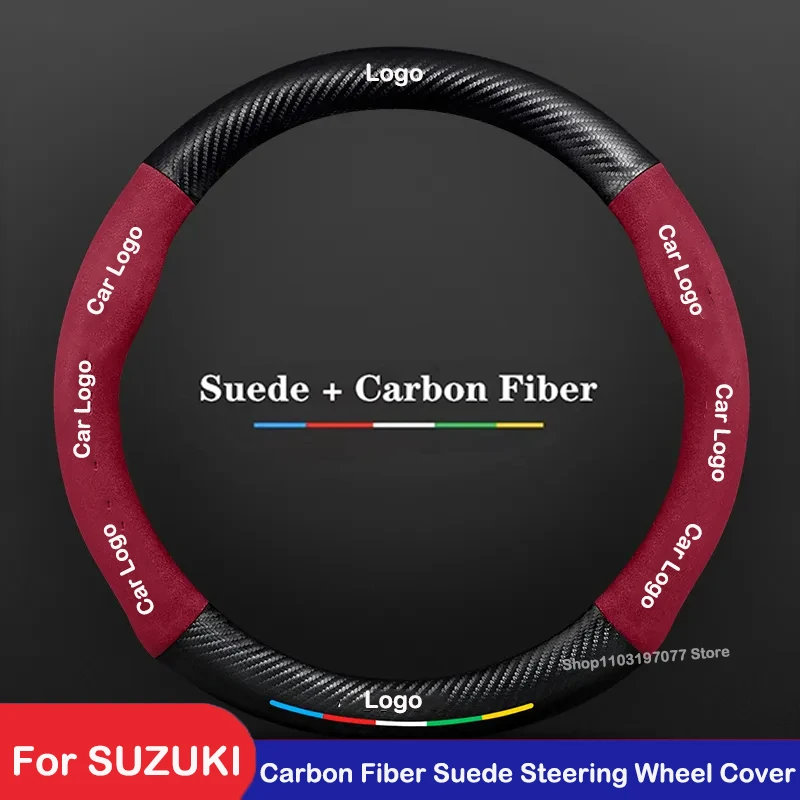 Чехол рулевого колеса автомобиля для Suzuki IGNIS Jimny Vitara SX Cross S-cross Kizashi Liana Swift Alto Dzire
