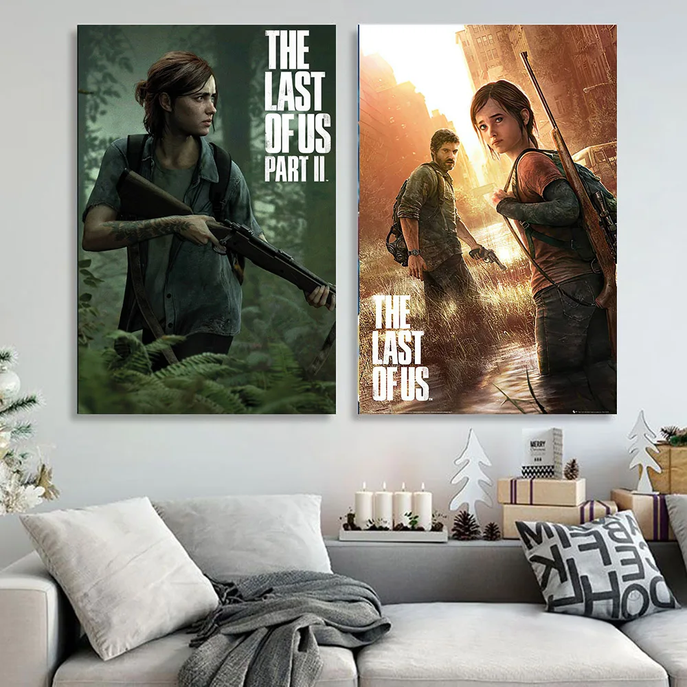

The Last Of Us Part II -Gaming Poster (Game Cover - Ellie) HD Print Canvas Poster Bedroom Decor Sports Landscape Room Decor Gift