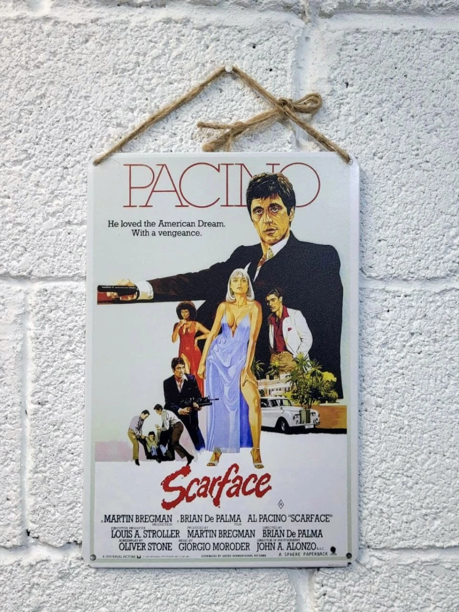 Лицо со шрамом постер Тони Монтана