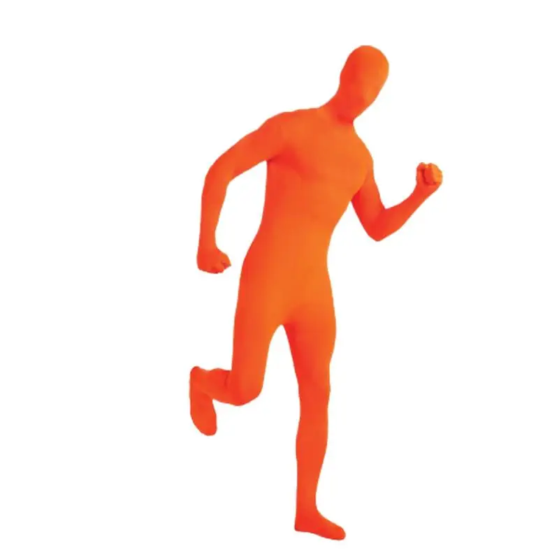 Черный Костюм Зентай Унисекс Из Спандекса Для Всего Тела Мужчин И Женщин