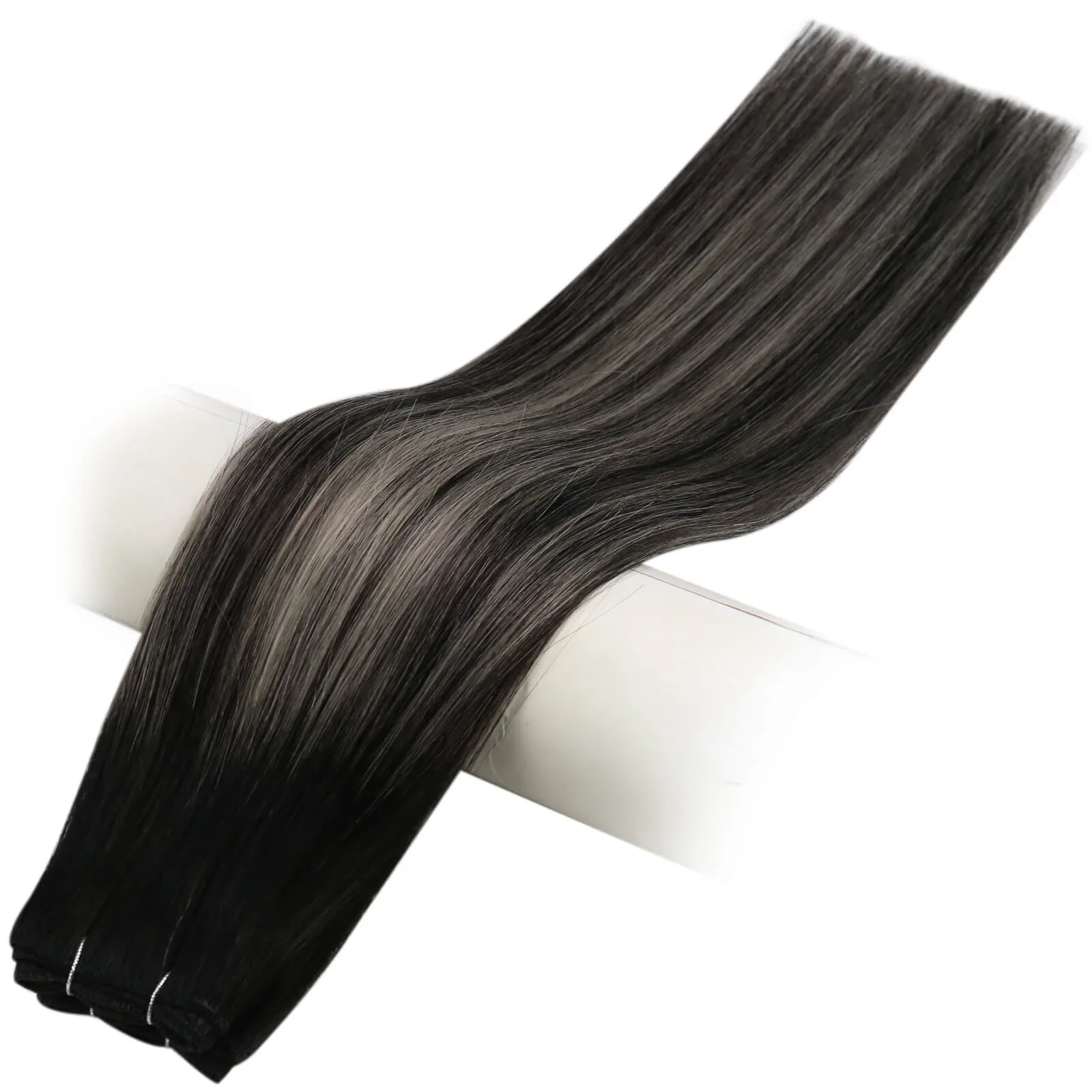 LaaVoo Virgin Weft Наращивание человеческих волос 50 г и 100 16-24 дюйма 100% настоящие прямые
