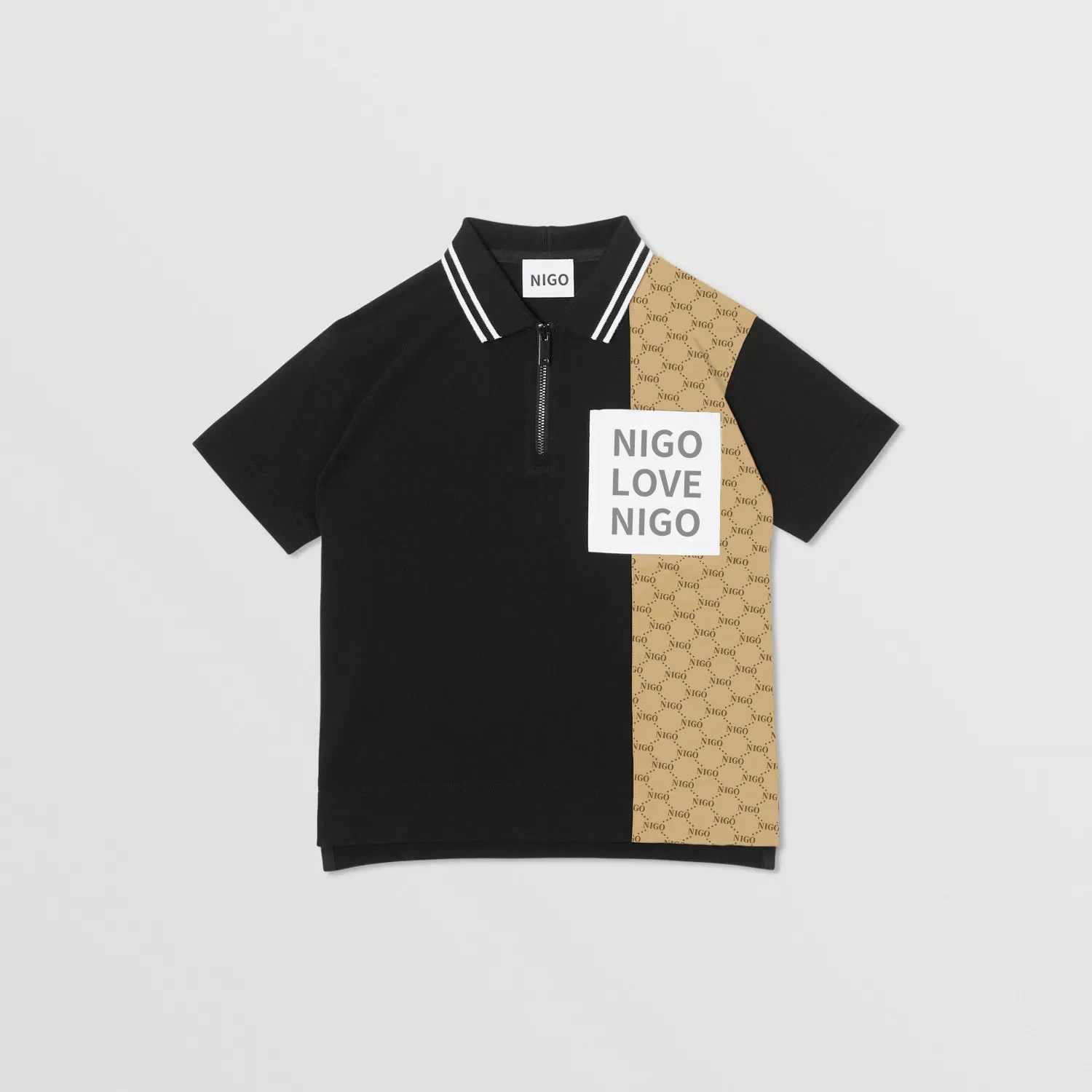 

NIGO Children's Summer Checked Short Sleeve Cotton Casual Polo Shirt #nigo34179