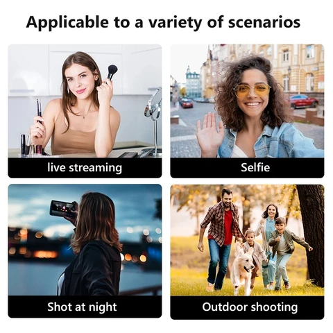 Q12S Беспроводная селфи-палка с подсветкой