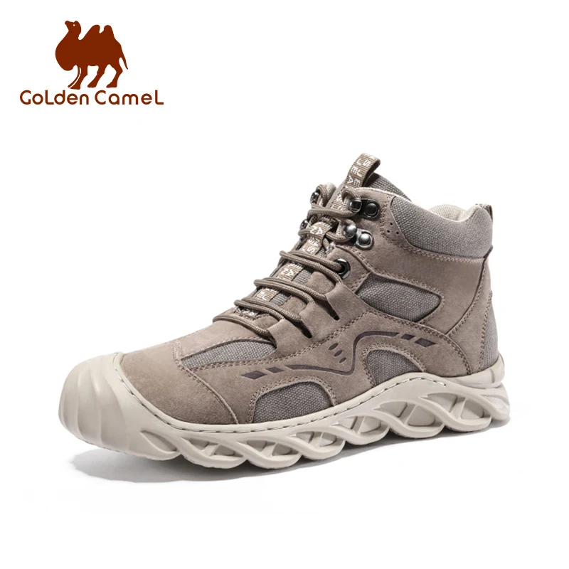 Golden Camel Men Boots 2022 Autumn Outdoor Ankle Boot Comfortable Man Sneakers Casual High-top Shoes for Men With Free Shipping