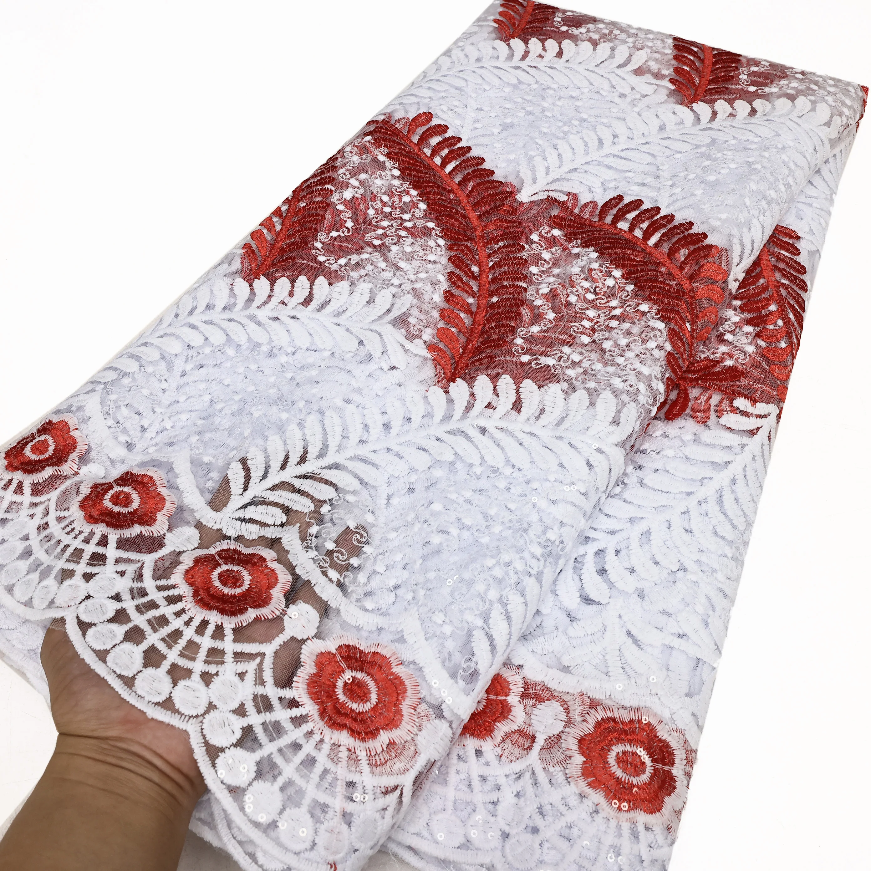 

Novetly африканская кружевная ткань высокого качества 2023 для повседневного платья шьет молочный шелк материал свадебные блестки нигерийский французский шнур кружева