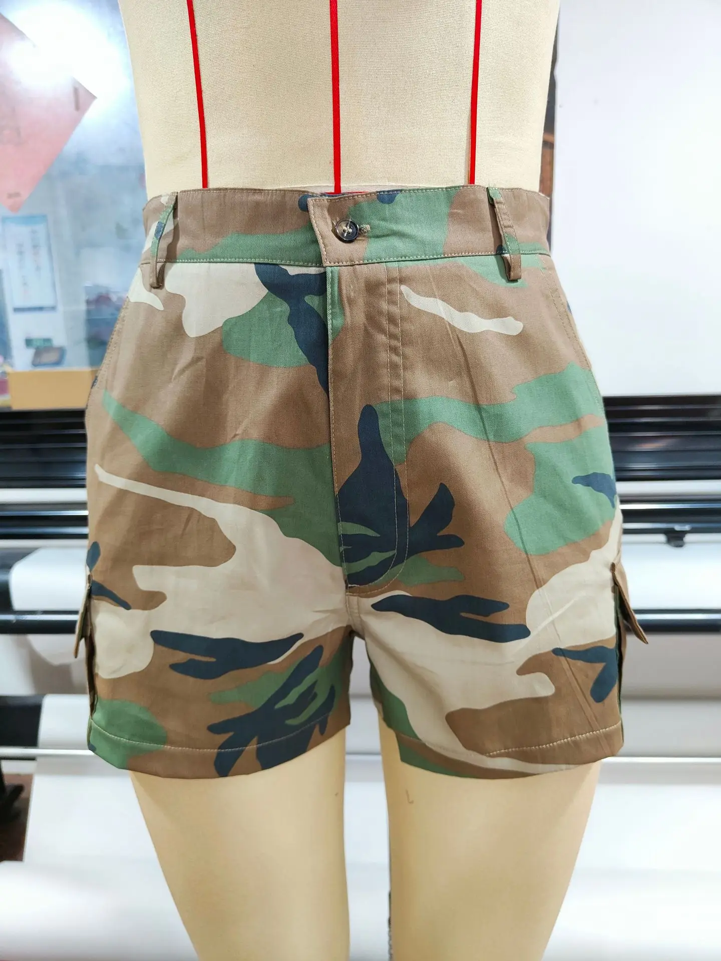 Women Cargo Shorts Boyfriend Style Camouflage Camo Hot Selling Casual Streetwear Pants Ladies