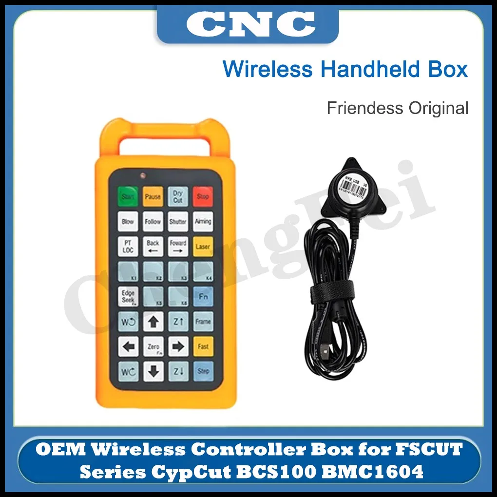 

NEW FSCUT Fiber Laser Machine Control System OEM Wireless handle Box for Friendess FSCUT FSCUT2000C CypCut BCS100 BMC1604