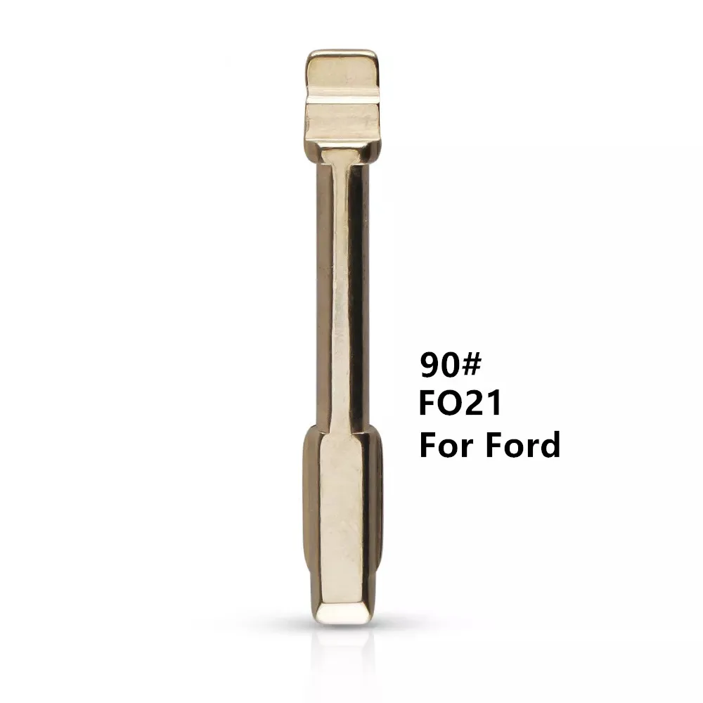 

10PCS #90 Car Remote Uncut Key Blade lishi FO21 For Ford Focus Mondeo Jaguar XJ8 For KD VVDI Flip Remote Key