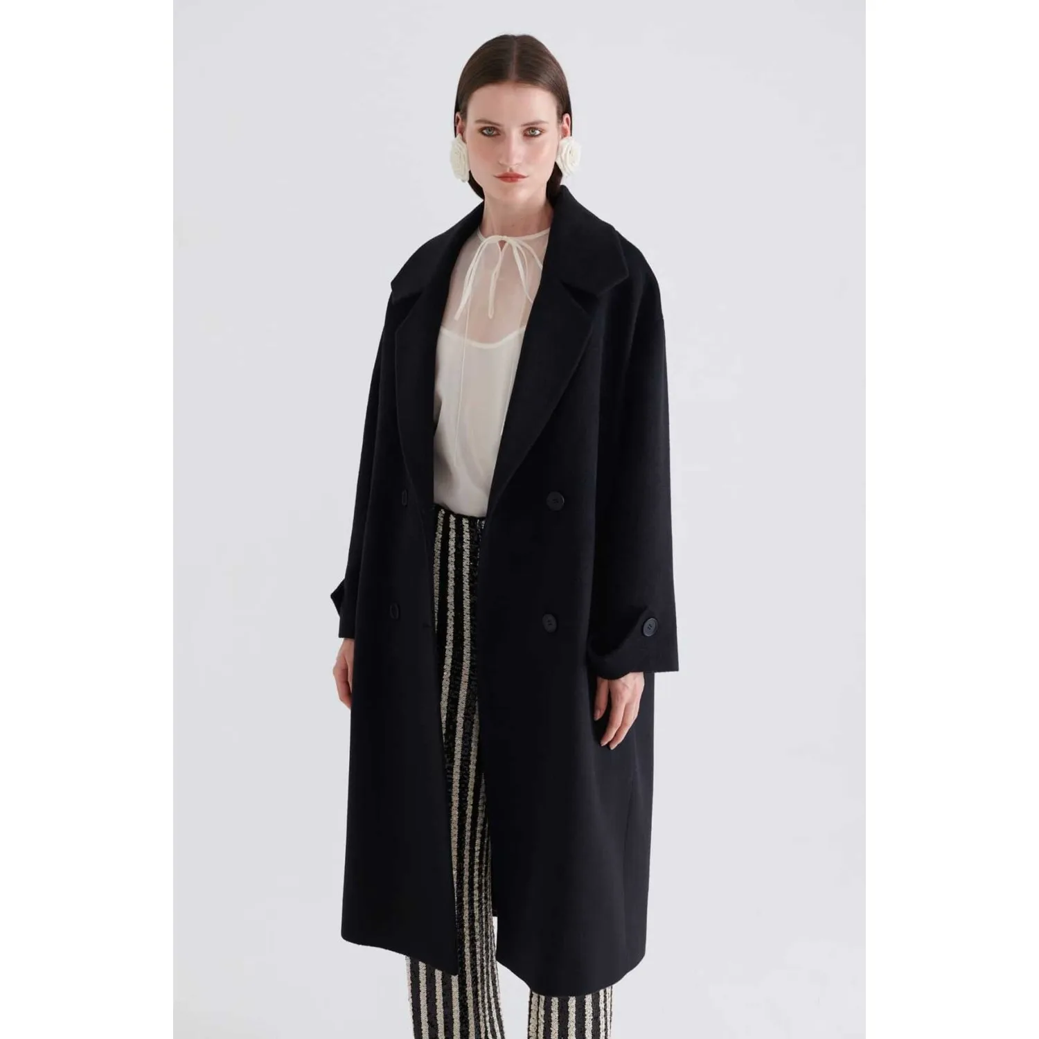 ROMAN Двубортное пальто на пуговицах