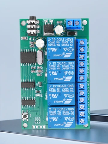 AD22B04 4-КАНАЛЬНЫЙ декодер тонального сигнала DTMF Реле дистанционного управления Без блокировки /Самоблокирующееся/ Блокирующее /с временной задержкой для Умного дома