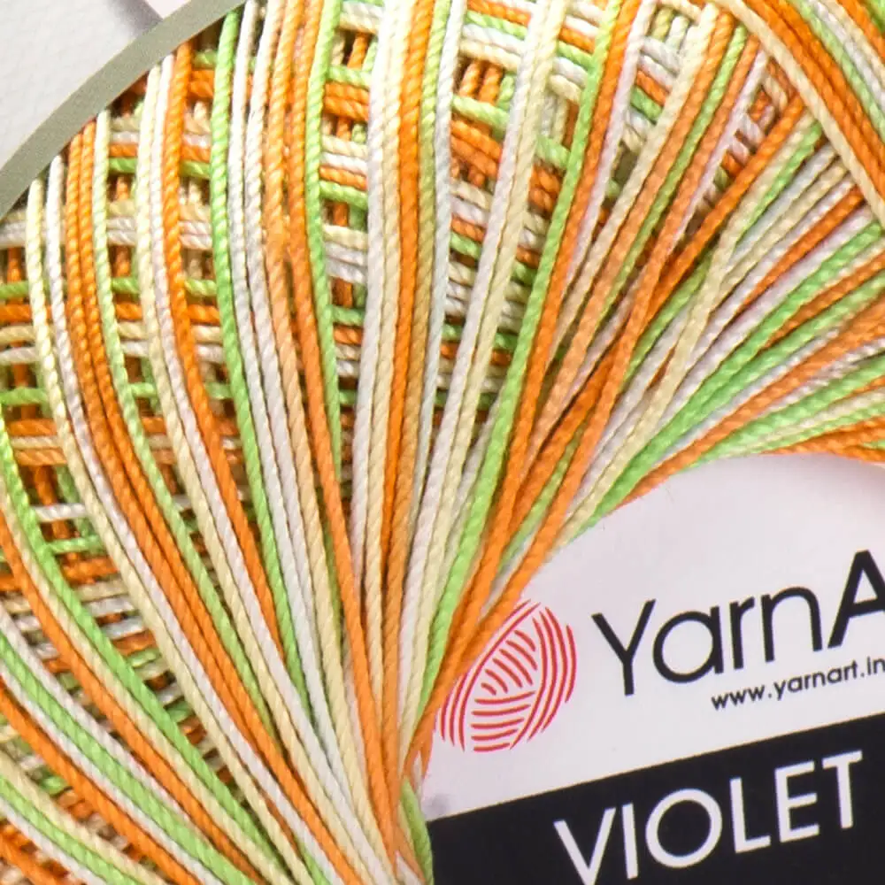 Пряжа YarnArt Violet Melange | Турция 6шт по 50г |Хлопок: 100% Бесплатная доставка из РФ