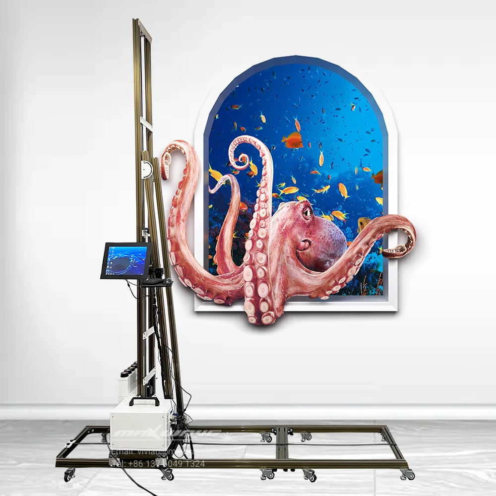 

3D Automatic Vertical Wide Format Wall Decal Mural Printer