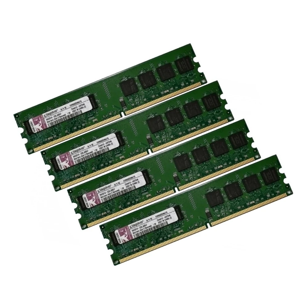ОЗУ Dimm 4Gb PC2-6400(800)DDR2 Kingston KVR800D2N6/1G 99U5316-028.A00LF (Kit 4x1Gb)